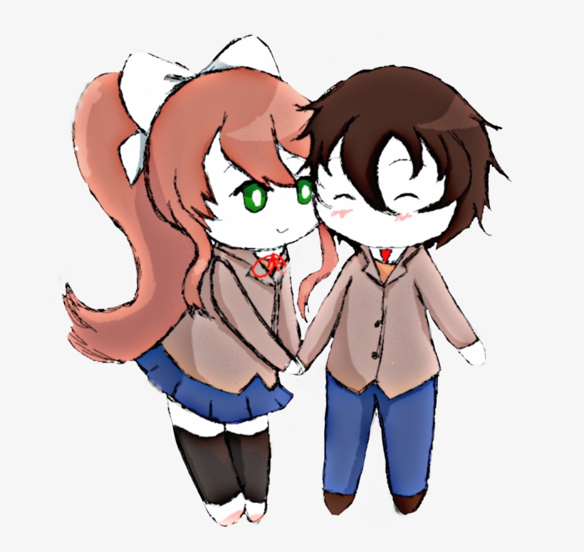 Monika Ddlcmc Dokidoki Dokidokiliteratureclub - Doki Doki Literature Club!, transparent png #6258763