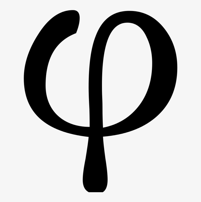 Greek Phi Didot - Greek Phi, transparent png #6264538