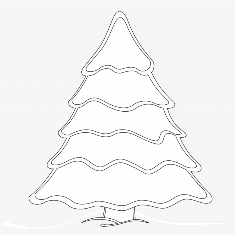 Christmas Tree Decorated In White And Silverdecorate - White Christmas Tree Vector Png, transparent png #6265245