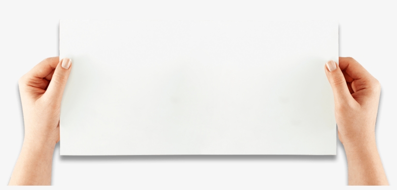 Hand Holding Paper - Girl, transparent png #6265733