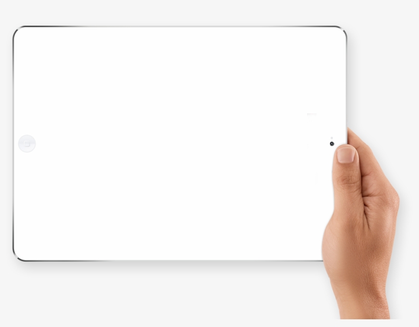 A Hand Holding A Tablet, transparent png #6265856