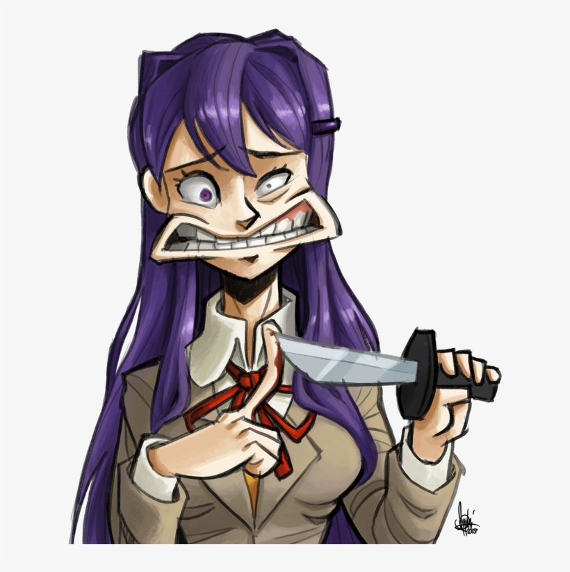 Found Fanart[found - Cuphead Doki Doki Literature Club, transparent png #6266417