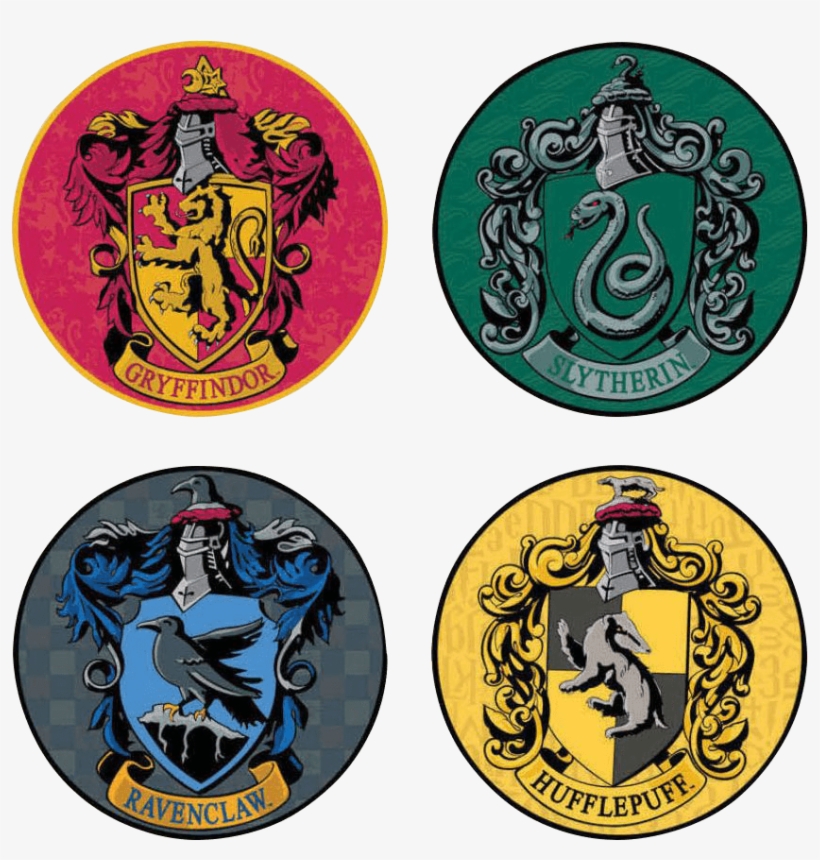 Harry Potter Houses 4 Piece Coaster Set - Jaclyn Hill Morphe Palette Nz, transparent png #6266420