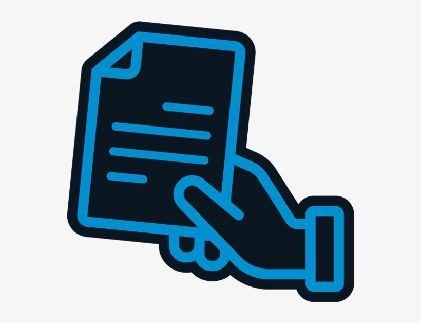 Image Of Hand Holding Paper Denoted That If A Customer - Customer, transparent png #6266423