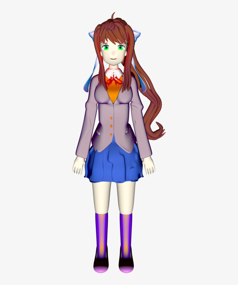 Oc Fanartmonika Model Almost Done - Cartoon, transparent png #6266471