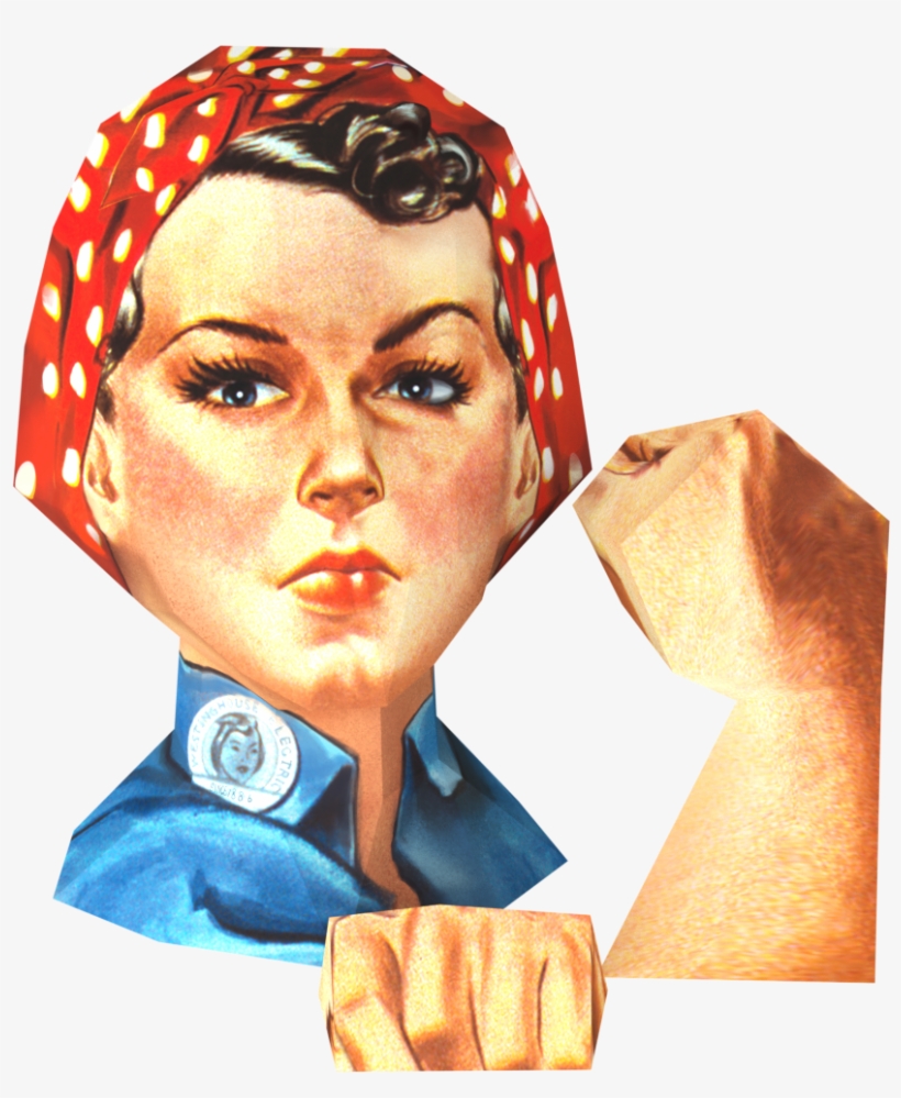Rosie The Riveter - Not My President Postcards (package Of 8), transparent png #6268071