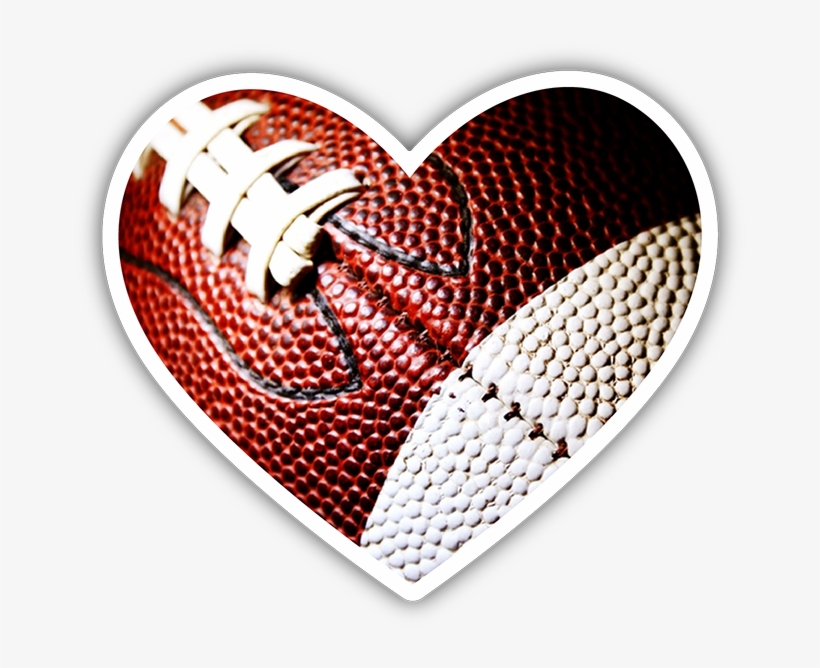Football Heart Sticker - American Football, transparent png #6268072