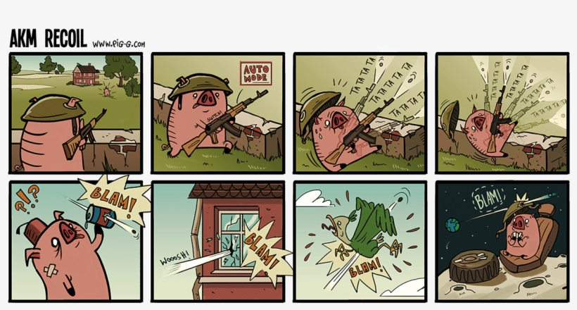 Akm Recoil - ‹‹ - Recoil Akm, transparent png #6268136