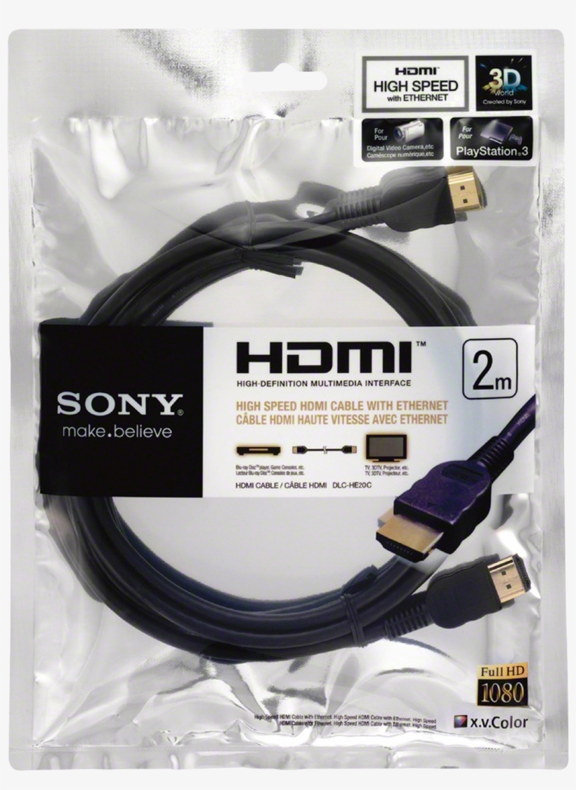 2m Hdmi Cable - وصلة Hdmi سوني, transparent png #6268523