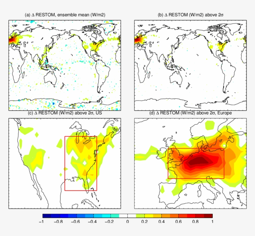 Radiative Forcing Due To Contrail Cirrus - World Map, transparent png #6268719