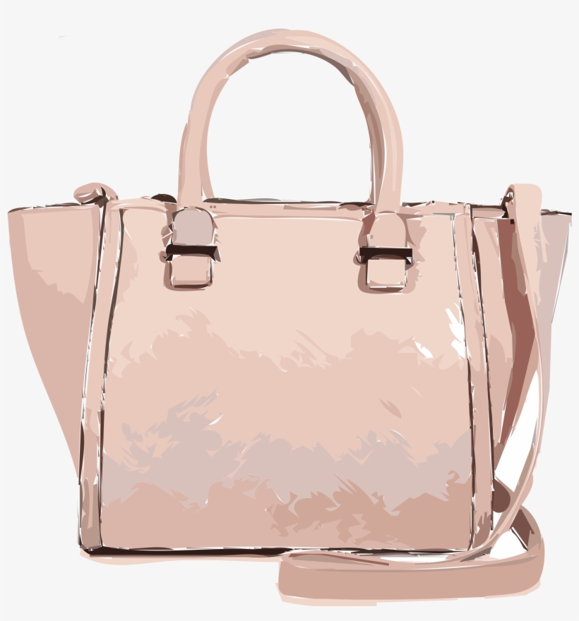 Big Image - Pink Bag Clip Art, transparent png #6269014