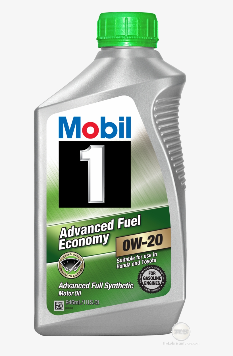 Mobil 1 Advanced Fuel Economy 0w-20 1qt - Mobil 0w 20 Synthetic Oil, transparent png #6270435