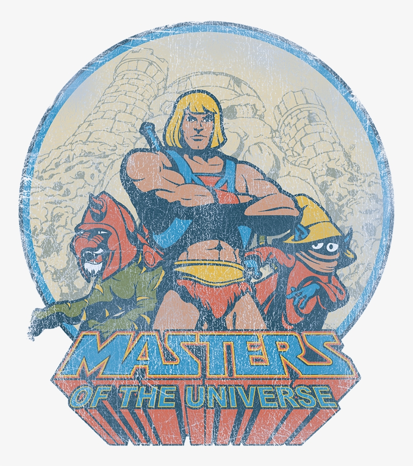 Masters Of The Universe He Man And Crew Juniors T-shirt - Masters Of The Universe/heroes Duvet Cover, Multi, transparent png #6270495