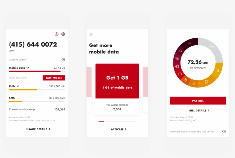Vipnet Selfcare App Screens - Mobile App, transparent png #6270980