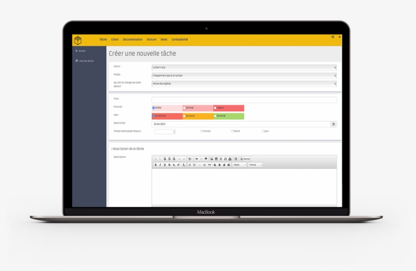 Les Champs Du Module De Gestion De Tâche - Bootstrap, transparent png #6271400