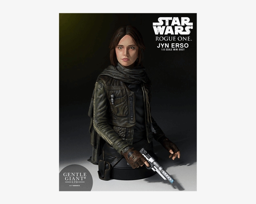 1 Of Star Wars Jyn Erso Rogue One Mini Bust Statue Free Transparent