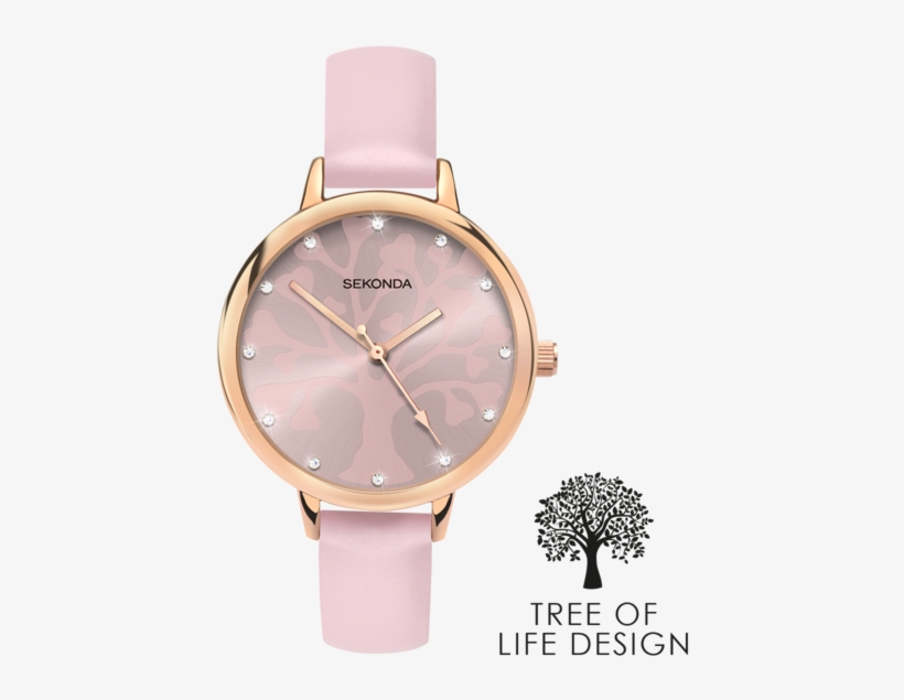 Sekonda Editions Tree Of Life Design Pink Watch - Sekonda Tree Of Life Watch, transparent png #6273046