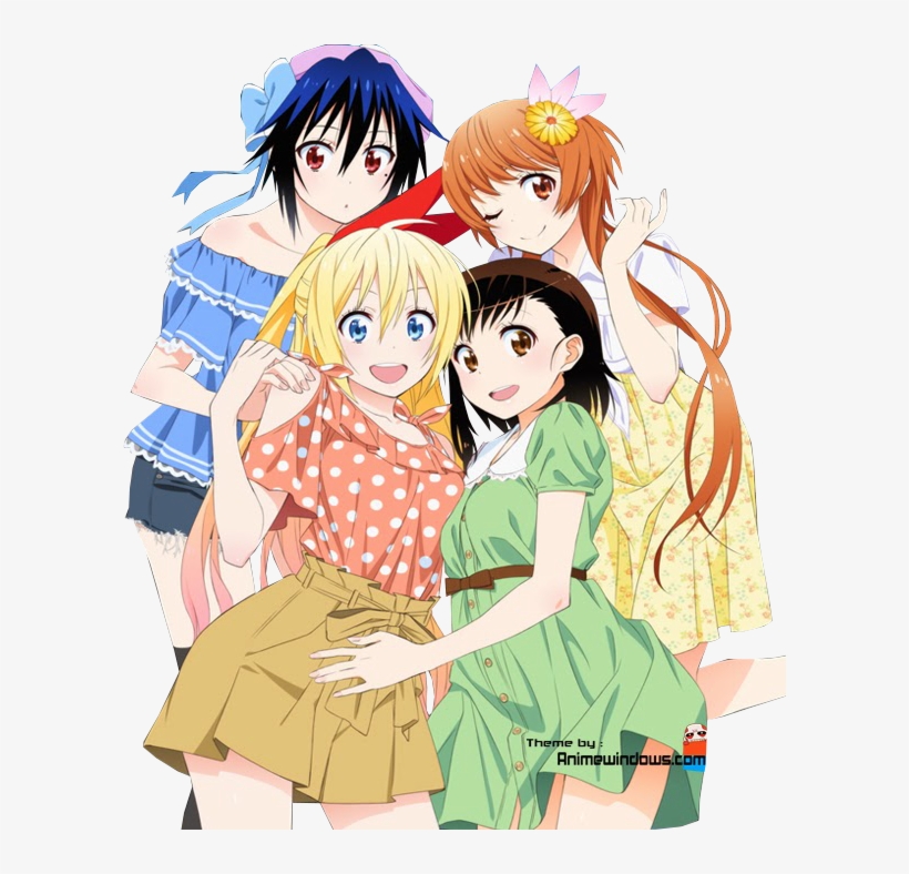 Browse Nisekoi Collected By Rin And Make Your Own Anime - Nisekoi Boys Girls Mens Womens Unisex Leather Wrist, transparent png #6273099