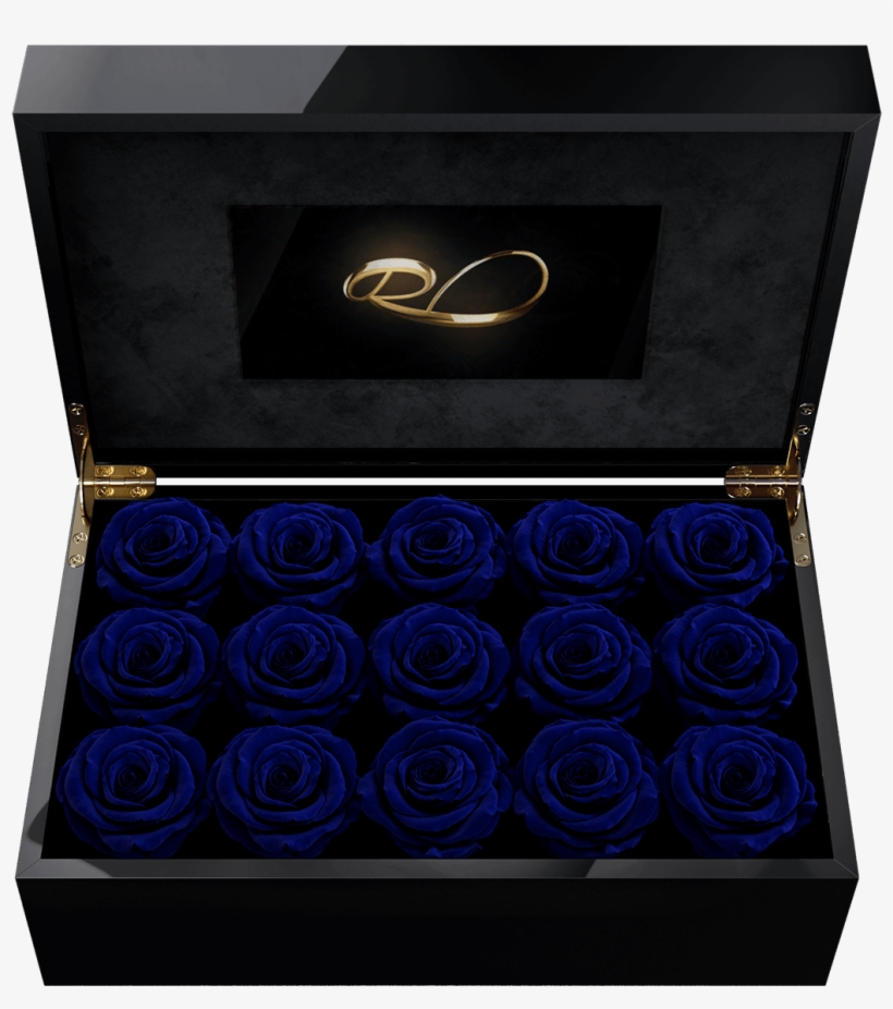 Video Screen Flower Box Gala With 15 Preserved Dark - Flower, transparent png #6273602