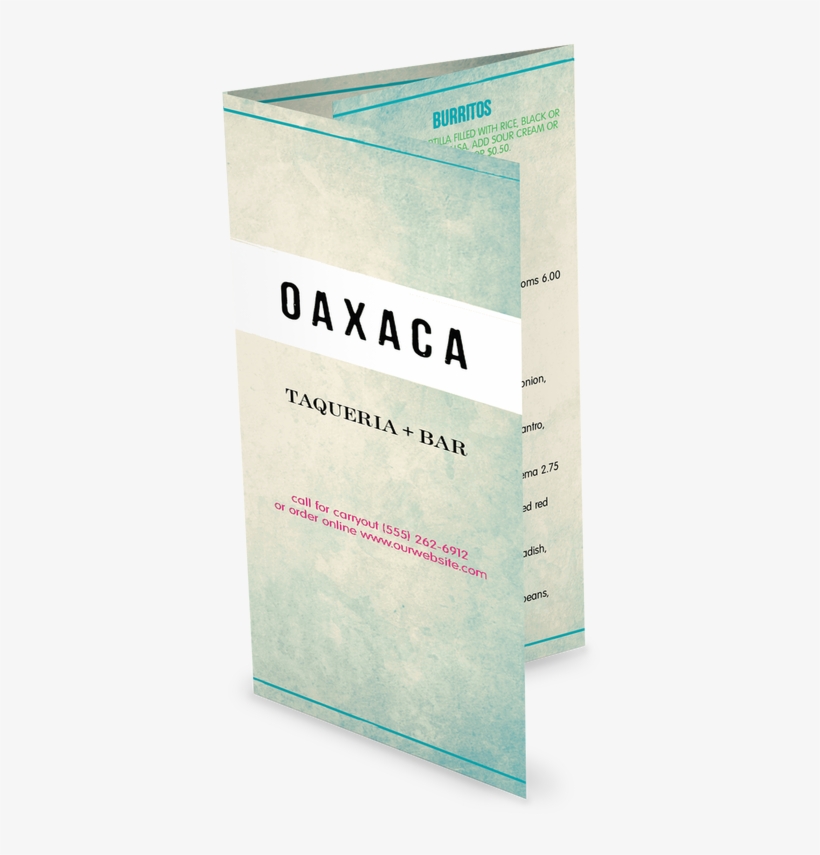 Mexican Restaurant Takeout Menu - Menu, transparent png #6274802