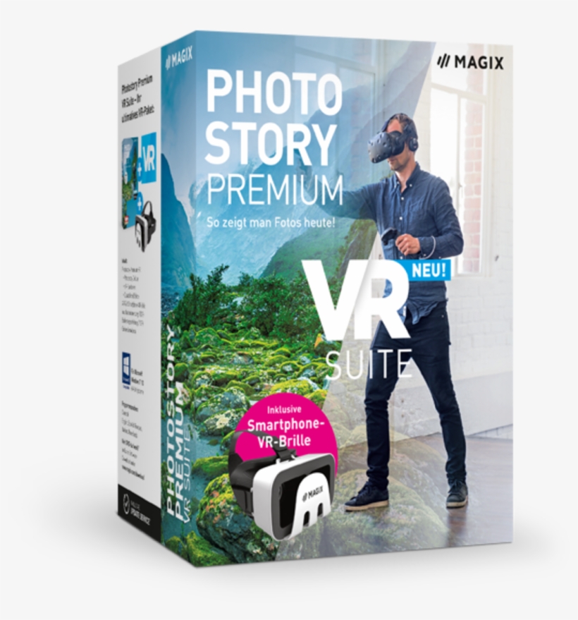 Pack Fotostory Premium Vr Suite De - Magix Photostory Deluxe Full Version, 1 License Windows, transparent png #6274969