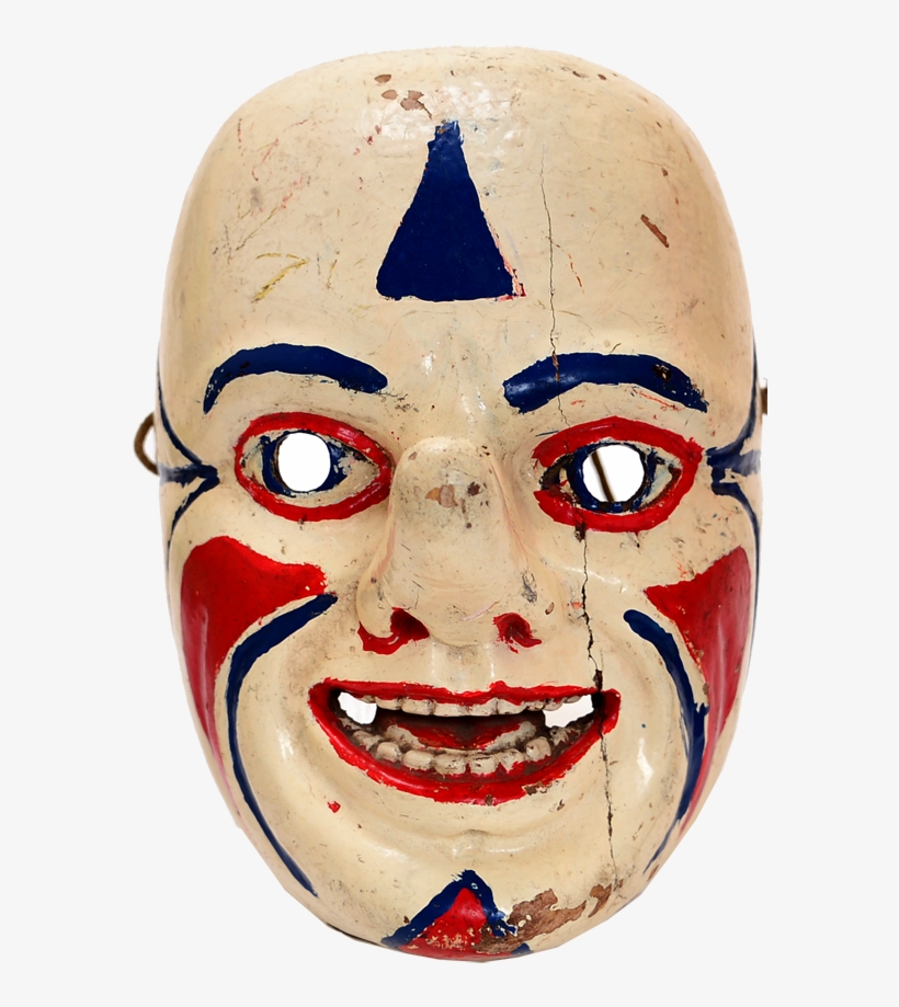 Payaso Mask A Rare Early Century Cedar Wood Payaso - Face Mask, transparent png #6275273