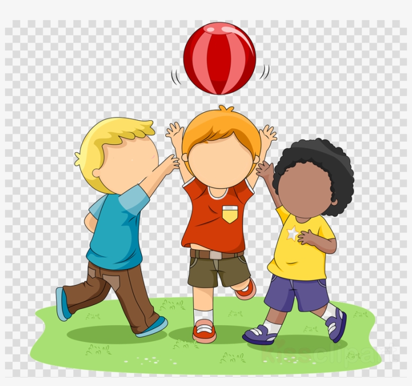 Children Playing Clip Art Clipart Child Clip Art - Kids Playing Ball Clip Art, transparent png #6275509