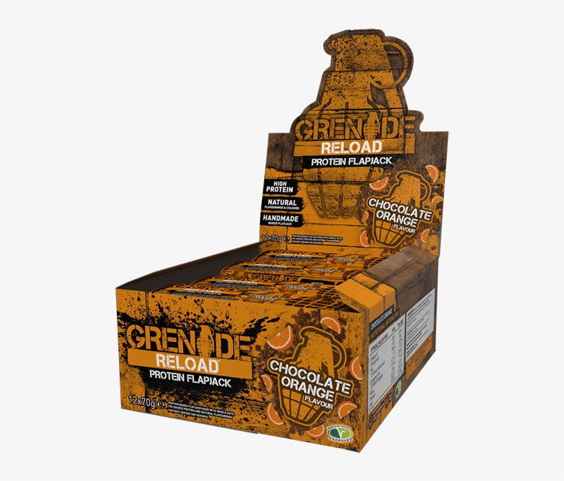 Grenade Reload Flapjack Fused Fruit 70g, transparent png #6277159