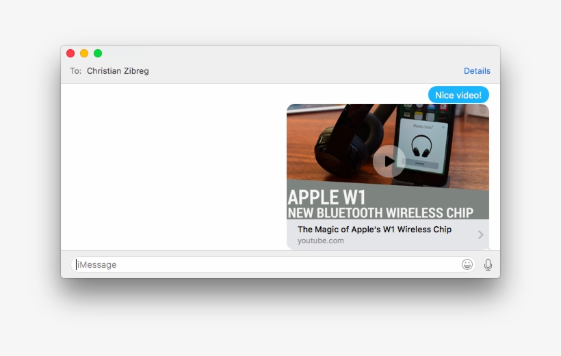 Macos Sierra Messages Youtube Inline - Youtube, transparent png #6277211