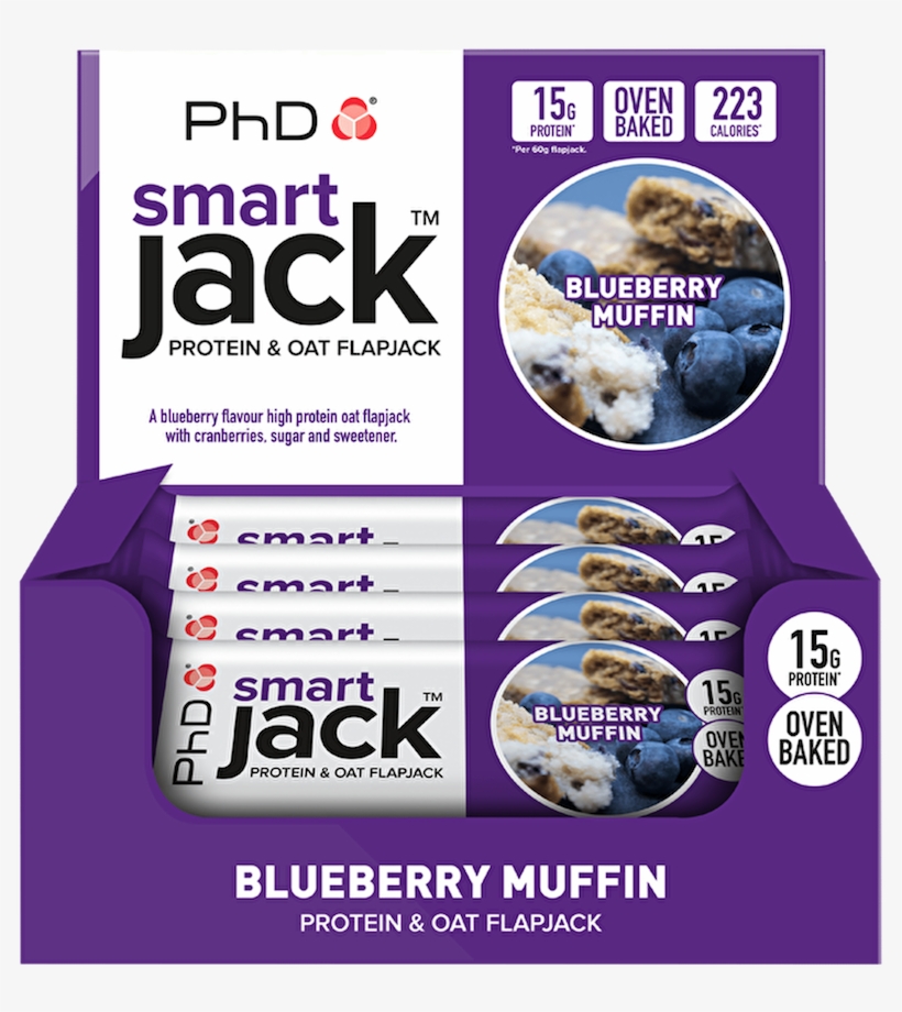 Phd Smartjack Protein & Oat Flapjack - Smart Jack Phd Nutrition, transparent png #6277792