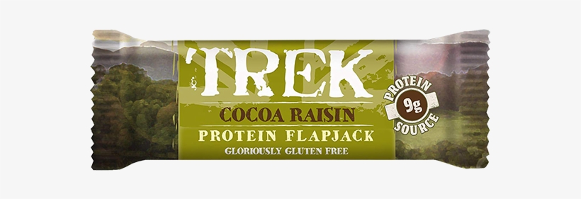 Cocoa Raisin Protein Flapjack - Trek - Protein Flapjacks - 1 Bar Cocoa Oat, transparent png #6278089