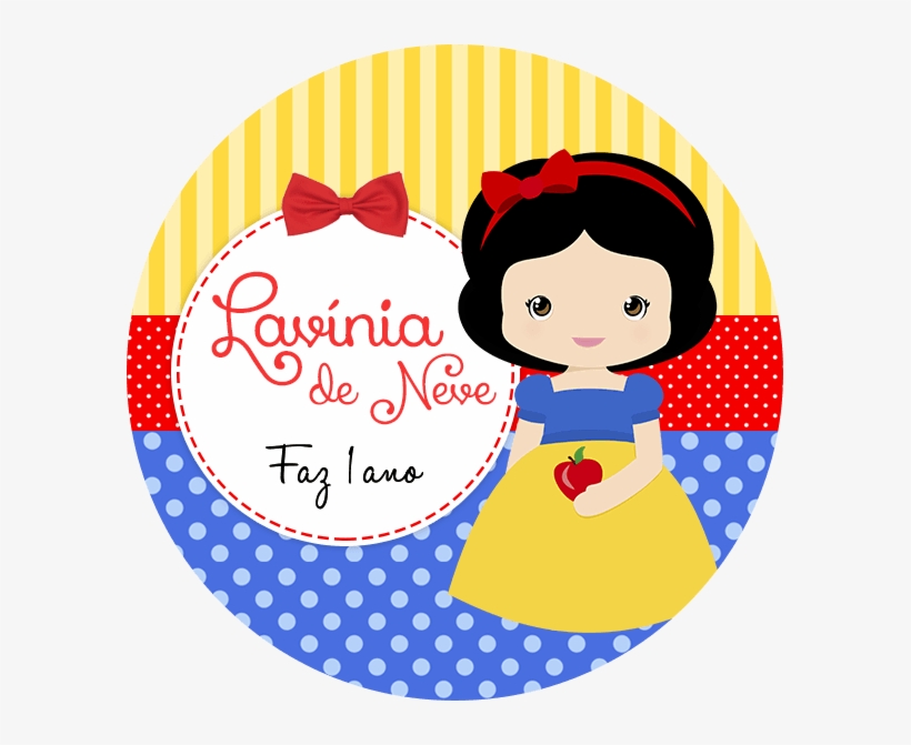 Rotulo Latinha Branca De Neve Cute, transparent png #6278865