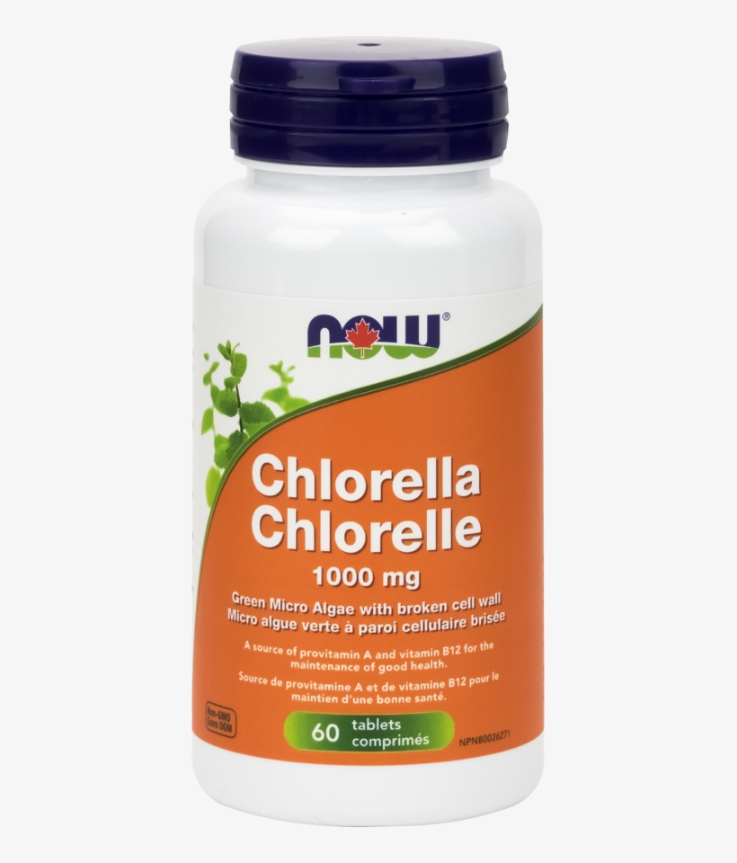 Chlorella 1,000 Mg Broken Cell Wall Tablets - Now Food Vitamin C, transparent png #6280190