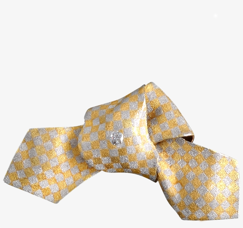 Estate Multi-color 14kt Gold & Diamond Ribbon Knot - Knot, transparent png #6281359