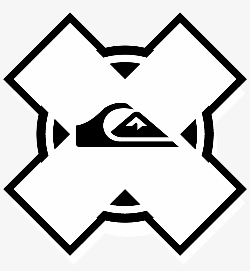 Quiksilver Logo Black And White - Quiksilver, transparent png #6281605