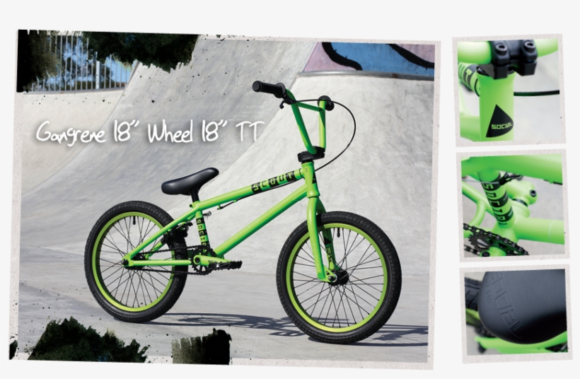 Scout1 - Framed Bmx Bike Red, transparent png #6281841