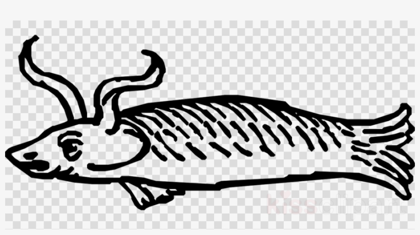 Fish With Horns Clipart Clip Art - Clip Art, transparent png #6282425