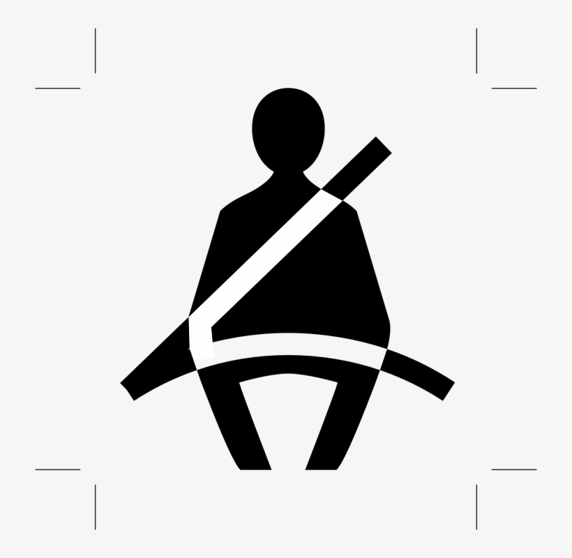 Collection Of Free Fastened Clipart Vector - Seat Belt, transparent png #6283645