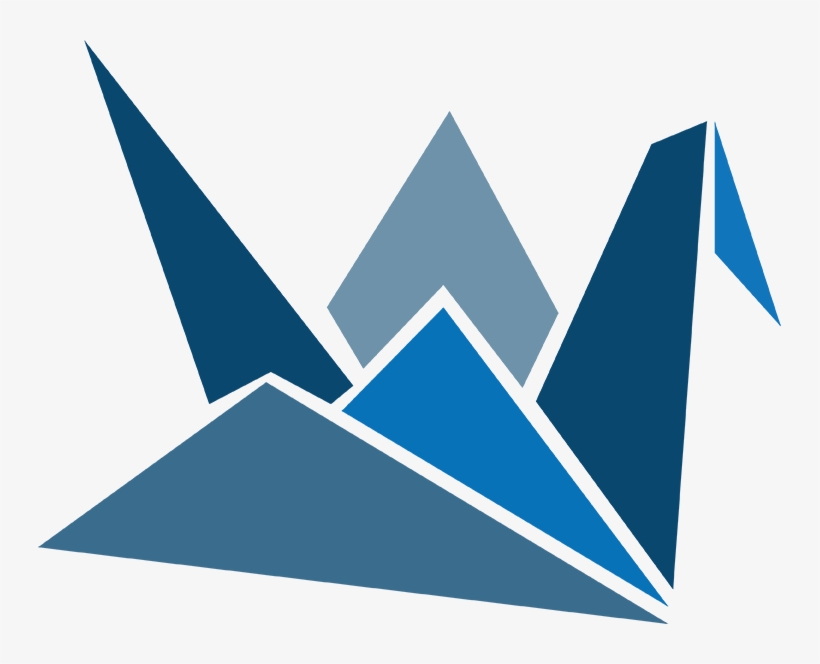 Blue Origami Crane - Orizuru, transparent png #6284724