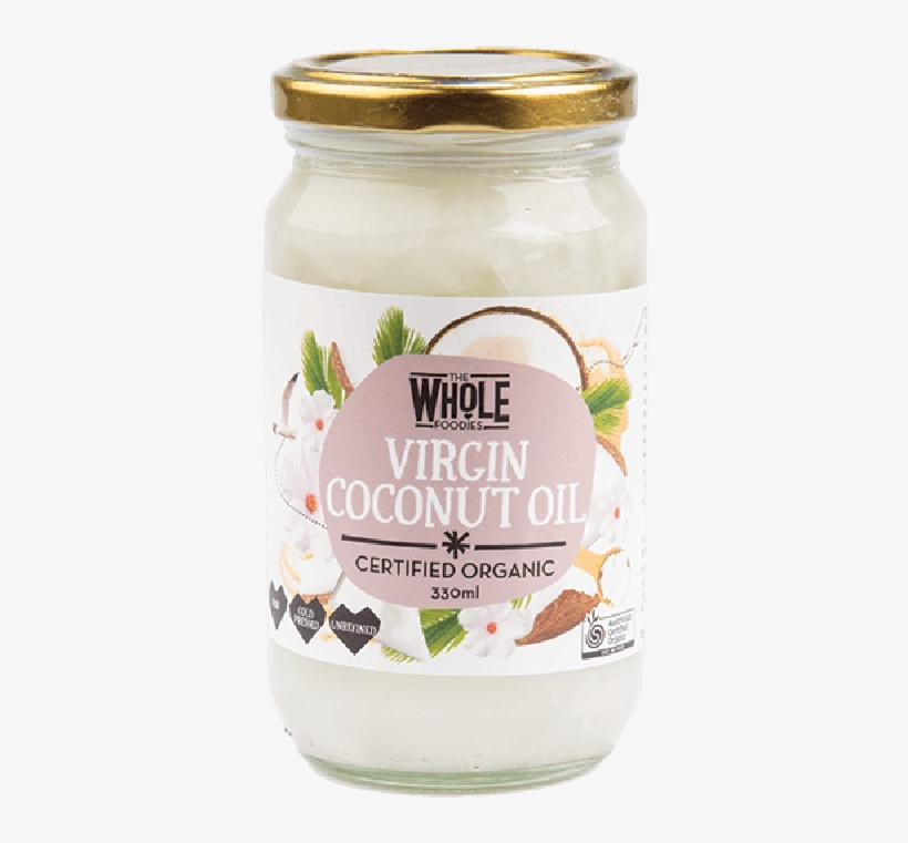 The Whole Foodies Coconut Oil 330ml - Whole Foodies Virgin Coconut Oil 100% Pure 330ml, transparent png #6285176