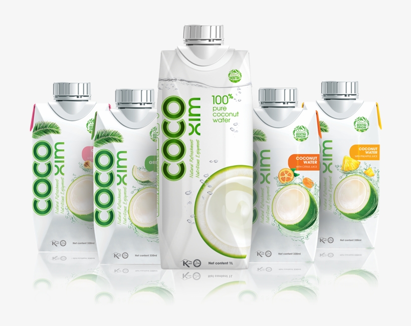 Produkty - Coconut Water 1000ml Cocoxim, transparent png #6285367