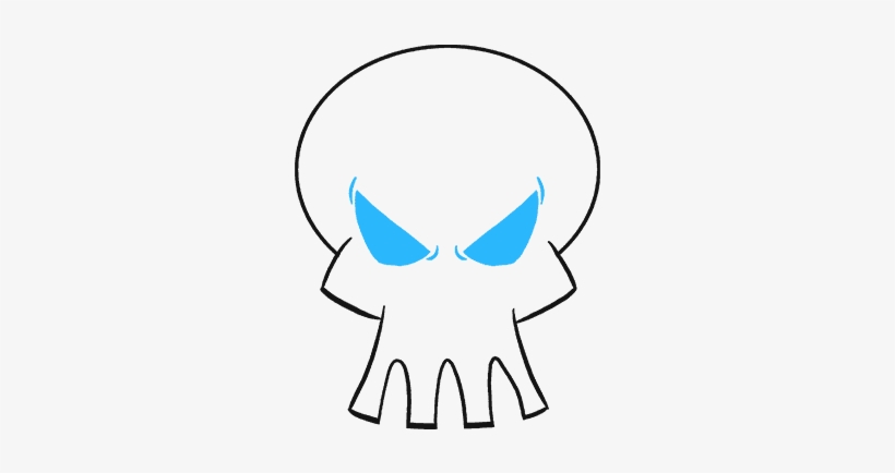 How To Draw Flaming Skull - Drawing, transparent png #6286047