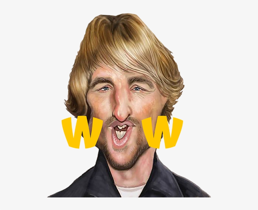 Bleed Area May Not Be Visible - Owen Wilson Caricature, transparent png #6287966