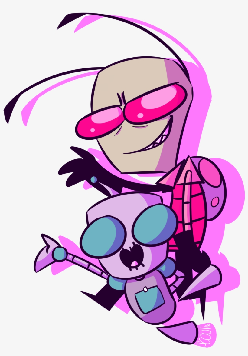 Art By Scoutkln On Tumblr Invader Zim Characters, Body - Human Gir Invader Zim, transparent png #6289408