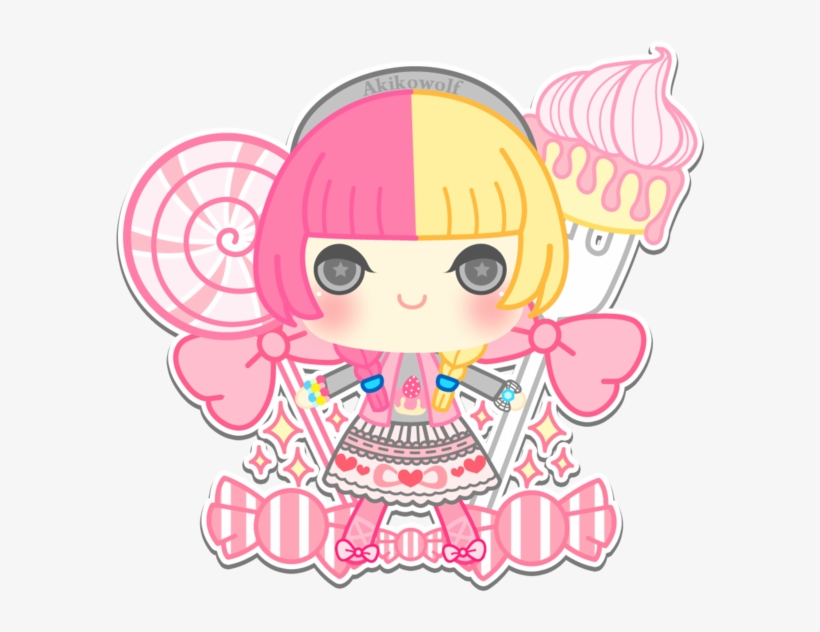 Graphic Freeuse Vector Candy Sweet - Anime Candy Girl Chibi, transparent png #6289984