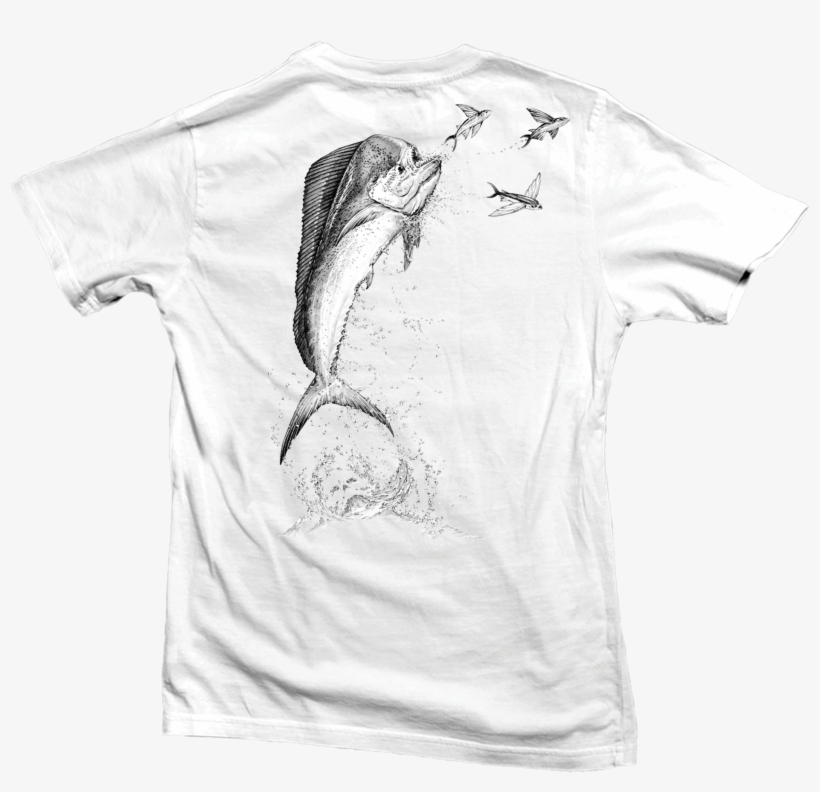 Jumping Mahi - T-shirt - Short Sleeve - Hooked Carpe - Common Bottlenose Dolphin, transparent png #6290582