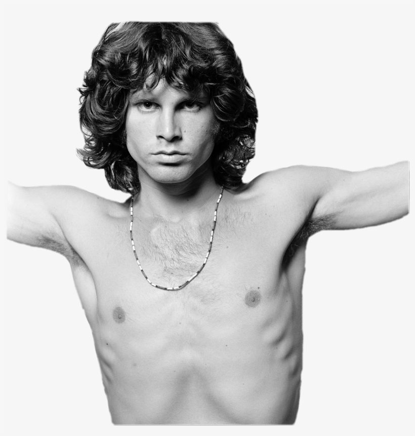 Jim Morrison Wearing Necklace - Jim Morrison, transparent png #6290706