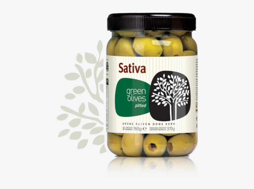 Green Olives In Brine, Pitted - Sativa Olives, transparent png #6292452