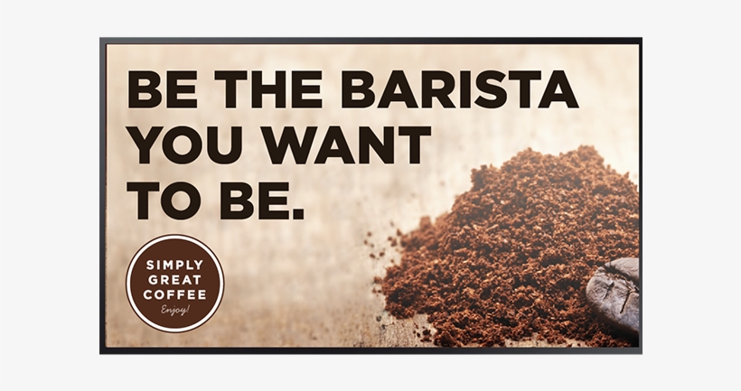 Crafted Concept Featuring A Burlap Background And Coffee - Poster, transparent png #6292593