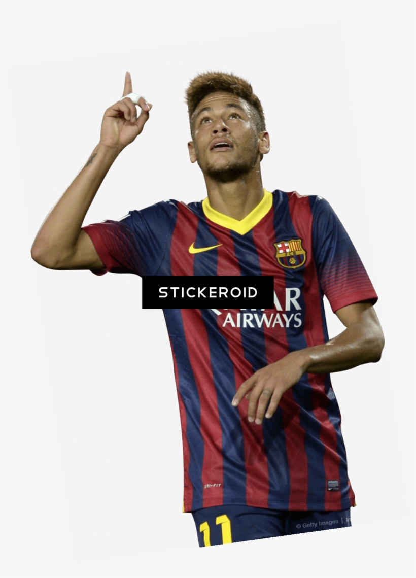 Neymar Looking Up - Fc Barcelona, transparent png #6293324